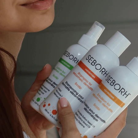 Verdelove Seborh kit voor seborroïsch eczeem, shampoo 200 ml + emulsie 200 ml + vloeistof 150 ml