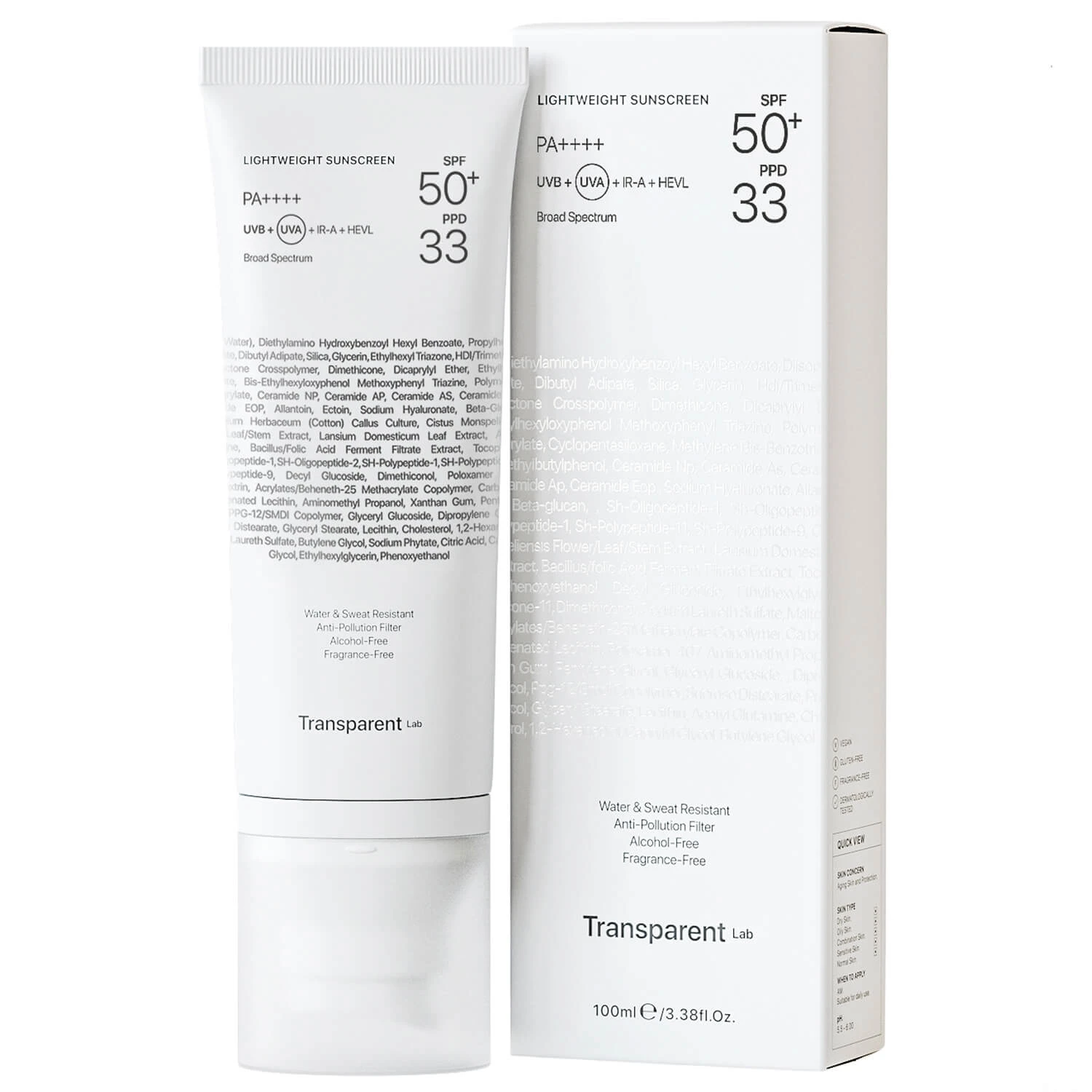 Transparent Lab Mild Sunscreen SPF 50+ 100 ml
