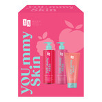 AA You.mmy Skin set, lichaamscrème 400 ml + douchegel met olie 400 ml + bodyscrub 200 ml AA You.mmy Skin set, lichaamscrème 400 ml + douchegel met olie 400 ml + bodyscrub 200 ml