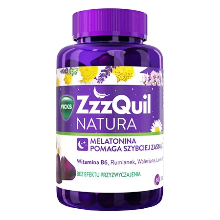ZzzQuil Nature, haricots gélifiés, 60 pièces + boîte de voyage gratuite pour les haricots gélifiés