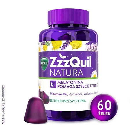 ZzzQuil Nature, haricots gélifiés, 60 pièces + boîte de voyage gratuite pour les haricots gélifiés