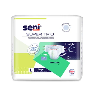 Super Trio Brüste, Windeln, groß, 100-150 cm, 10 Stück