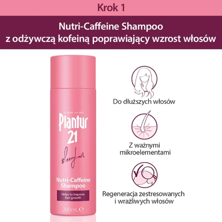 Plantur 21 Nutri-Caffeine long hair, growth stimulating shampoo, 200 ml
