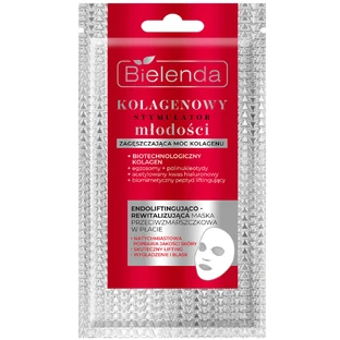 Bielenda Collagen Youth Stimulator, masque anti-rides endolissant et revitalisant en une seule feuille, 1 pc