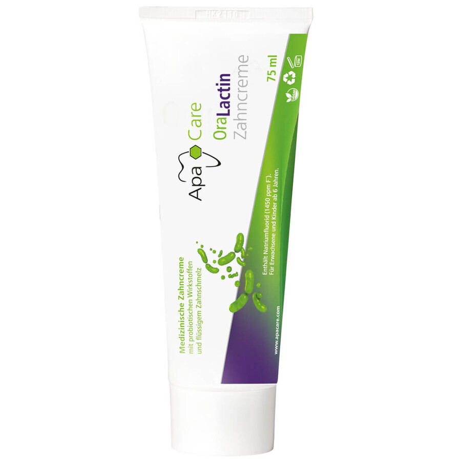 ApaCare OraLactin remineralizing toothpaste with probiotics, 75 ml