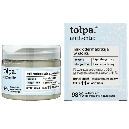 Tolpa Authentic, microdermoabrasión en tarro, 65 g