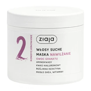 Ziaja Botanically Nourishing Hydration Pomegranate Fruit, Maske, trockenes Haar, 350 ml