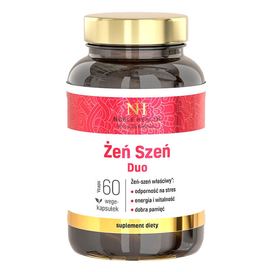 Noble Health Ginseng Duo, 60 gélules végétales