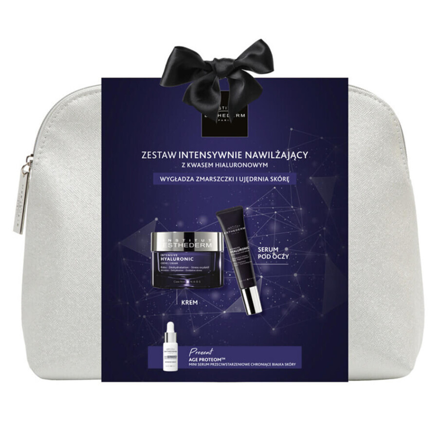 Esthederm Hyaluronic Intensive Hyaluronic Set, face cream 50 ml + eye serum 15 ml + Age Proteom serum 5 ml
