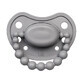 Luu Kids, chupete, posicionamiento, silicona, Lovely Gray, 3-6 meses, 1 pieza