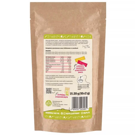 Helpa Bio Baguettes d'arôme, framboise et mangue, 20 g