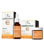 Uzdrovisco Glowing Beauty Kit Pre Age, verhelderende crème, 50 ml + complex C 15% serum, 30 ml Uzdrovisco Glowing Beauty Kit Pre Age, verhelderende crème, 50 ml + complex C 15% serum, 30 ml