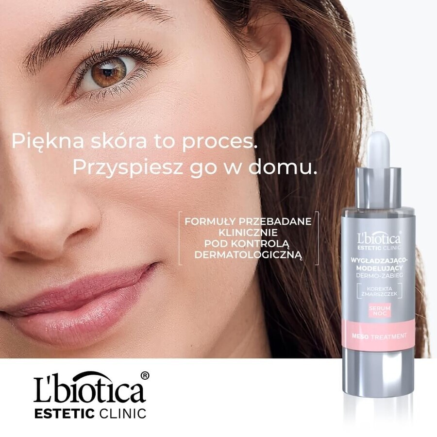 L'Biotica Aesthetic Clinic Meso, smoothing and reshaping night dermo-treatment, 30 ml + micellar cleansing and brightening lotion, 50 ml free