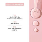 L'Biotica Aesthetic Clinic Meso, smoothing and reshaping night dermo-treatment, 30 ml + micellar cleansing and brightening lotion, 50 ml free