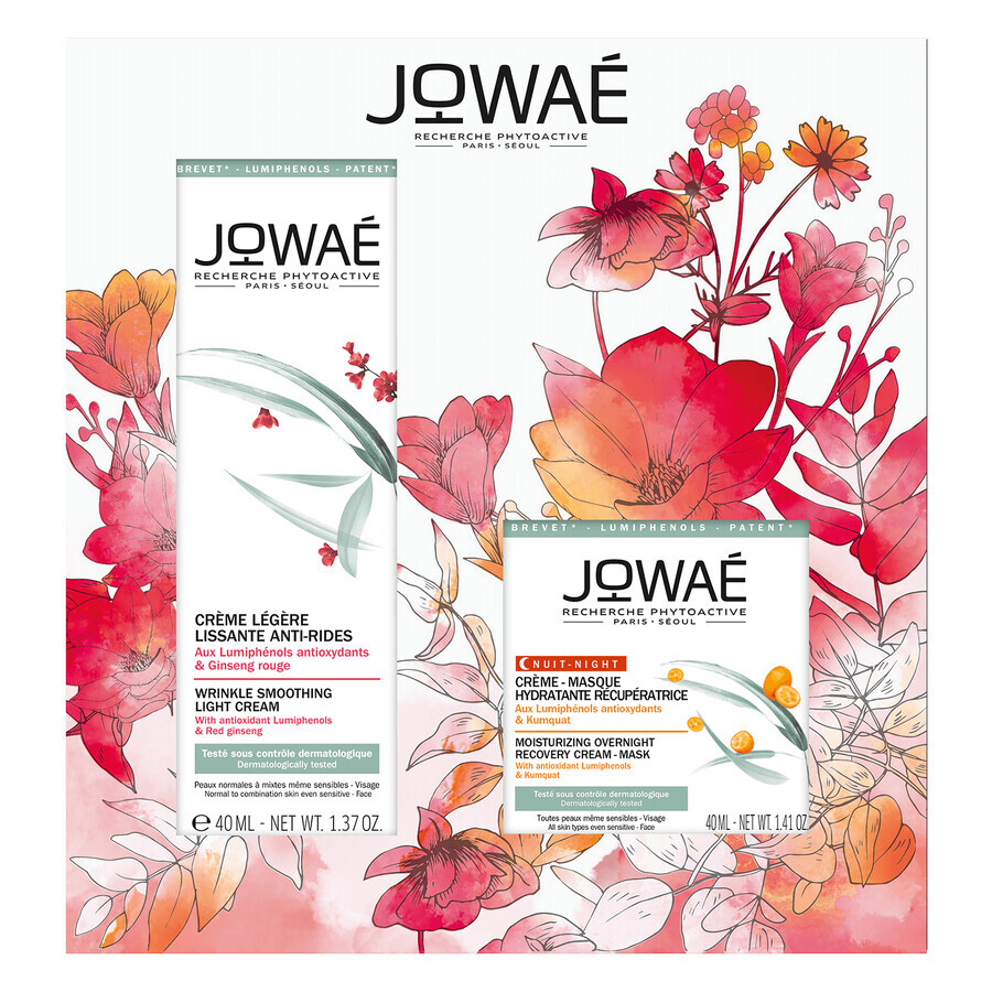 Set Jowae, cremă ginseng, 40 ml + mască kumquat, 40 ml