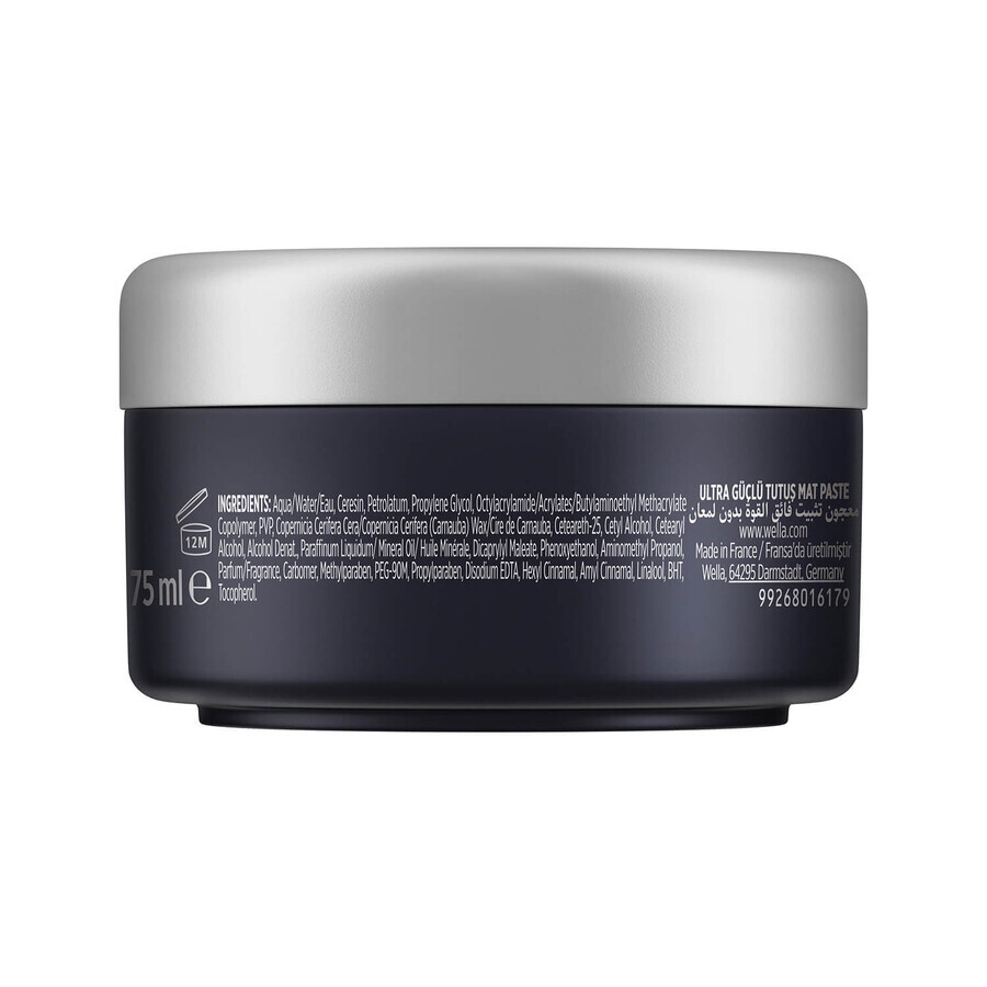 Set Wella Wellaflex Men, matt styling paste, ultra strong hold, 75 ml + Full Boost thickening gel, 150 ml