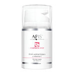 Apis Home Terapis set, mist met rozenwater, 150 ml + verstevigende crème met vitamine C, vasculaire huid, 50 ml + mandarijn douchegel, 50 ml gratis
