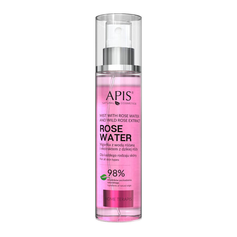 Apis Home Terapis set, mist met rozenwater, 150 ml + verstevigende crème met vitamine C, vasculaire huid, 50 ml + mandarijn douchegel, 50 ml gratis