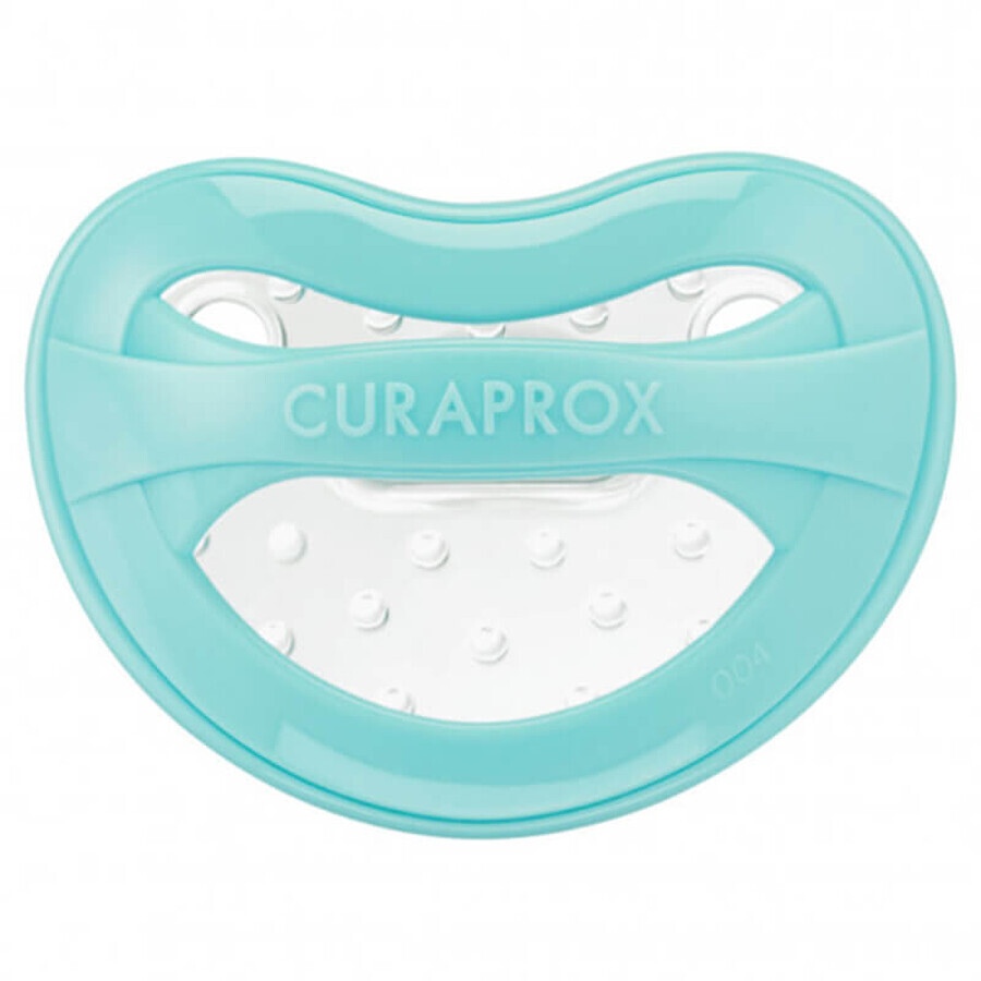 Curaprox Baby, succhietto in silicone, turchese, misura 2, 18-36 mesi, 1 pz.