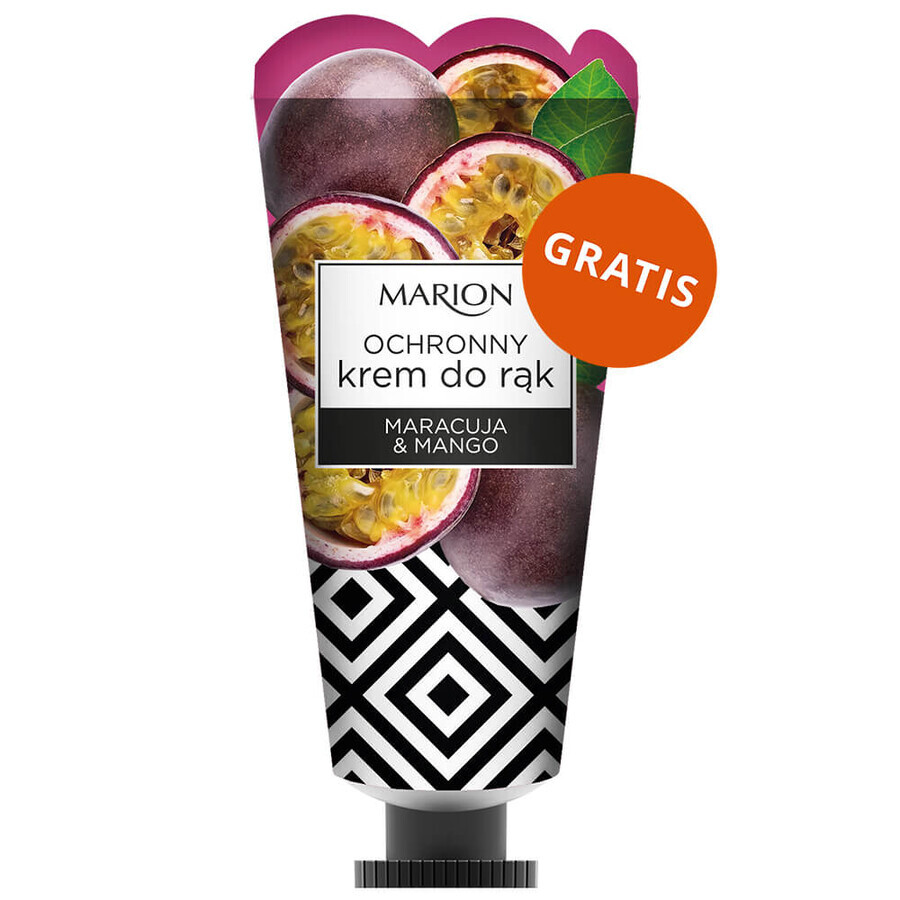 Marion Peel Off, black peel-off face mask with activated charcoal, 25 g + Maracuja & Mango protective hand cream, 50 ml free