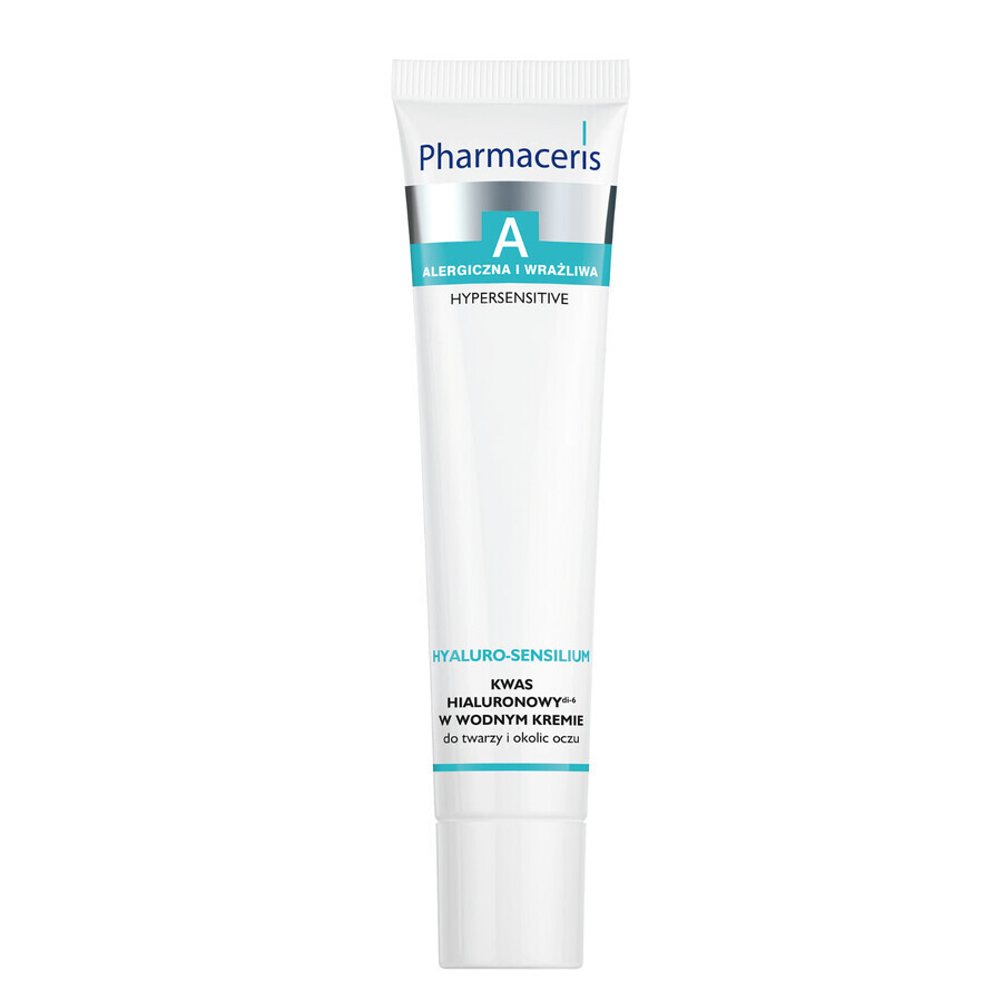 Pharmaceris Hyaluro-Sensilium hyaluronic acid cream in water for face and eye area, 40 ml + Hyaluro-Sensibio intense moisturizing serum, 4 ml free of charge