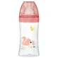 Biberón con función sensorial y tetina plana anticólicos Debit 2, Jardín, 0-6 meses, 270 ml, Dodie