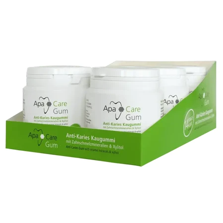 ApaCare Gum Box, kauwgom met xylitol en calcium, 45 stuks