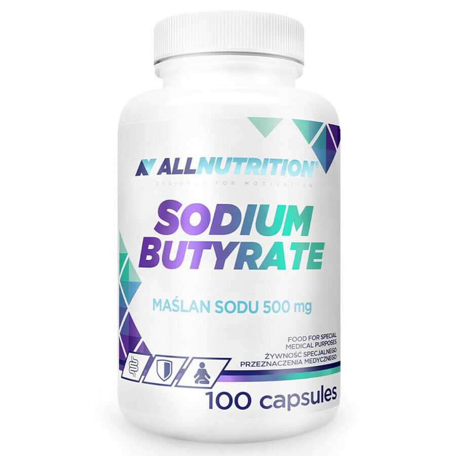 Allnutrition natriumbutyraat, natriumbutyraat, 100 capsules