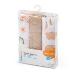 BabyOno, mousseline luiers, 100% katoen, bruin, 70 x 70 cm, 3 stuks BabyOno, mousseline luiers, 100% katoen, bruin, 70 x 70 cm, 3 stuks