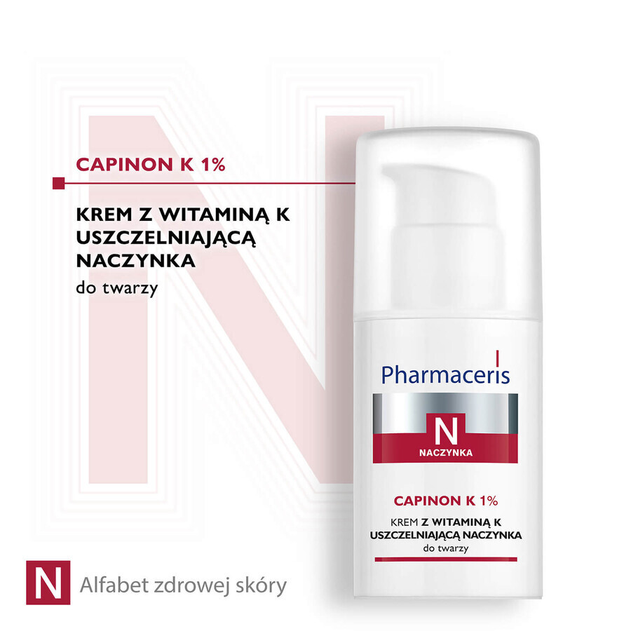 Pharmaceris N Capinon K 1%, vitamin K cream for vascular sealing, 30 ml + vitamin C concentrate 1200 mg, hardening and smoothing, 5 ml free of charge