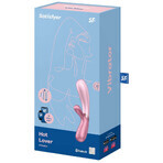 Satisfyer Hot Lover, verwarmde bunny vibrator, app-gestuurd, roze Satisfyer Hot Lover, verwarmde bunny vibrator, app-gestuurd, roze