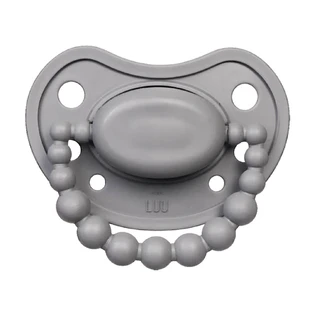 Luu Kids, sucette, positionnement, silicone, Lovely Gray, à partir de 6 mois, 1 pièce