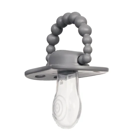 Luu Kids, sucette, positionnement, silicone, Lovely Gray, à partir de 6 mois, 1 pièce