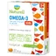 Naturell Omega-3 Kids, gelatina para niños mayores de 3 años, sabor limón-naranja, 27 unidades