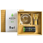 Moya Matcha Starter Kit, Matcha Traditionele Biologische Japanse Matcha Thee, 30 g + glazen theepot, 1 stuk + Chasen, matcha bezem, 1 stuk Moya Matcha Starter Kit, Matcha Traditionele Biologische Japanse Matcha Thee, 30 g + glazen theepot, 1 stuk + Chasen, matcha bezem, 1 stuk