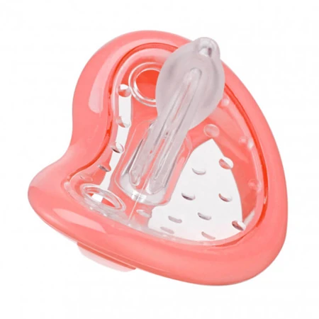 Curaprox Baby, sucette, silicone, corail, taille 0, 0-7 mois, 1 pc