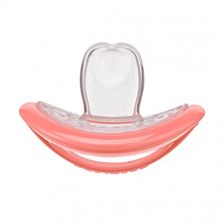 Curaprox Baby, sucette, silicone, corail, taille 0, 0-7 mois, 1 pc