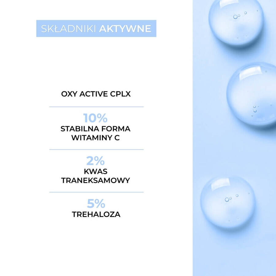 L'Biotica Aesthetic Clinic OXY, reparierende und sauerstoffhaltige Dermo-Nachtbehandlung, 30 ml + mizellare Reinigungs- und Aufhellungslotion, 50 ml gratis