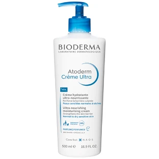 Bioderma Atoderm Crema Ultra Perfumada, crema ultra hidratante y fortificante, 500 ml