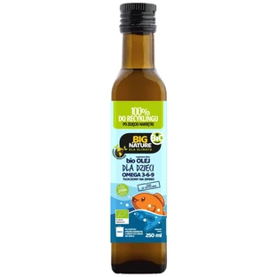 Big Nature Bio Baby Baby Olie Omega 3-6-9, koudgeperst, 250 ml