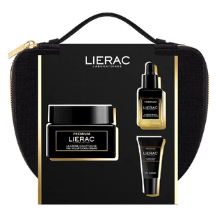 Lierac Premium set, crema antiedad 50 ml + sérum 13 ml + crema contorno de ojos 5 ml + neceser de regalo