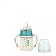 Biber&#243;n con cuello ancho y asas sin BPA, azul, 150ml, Dentistar