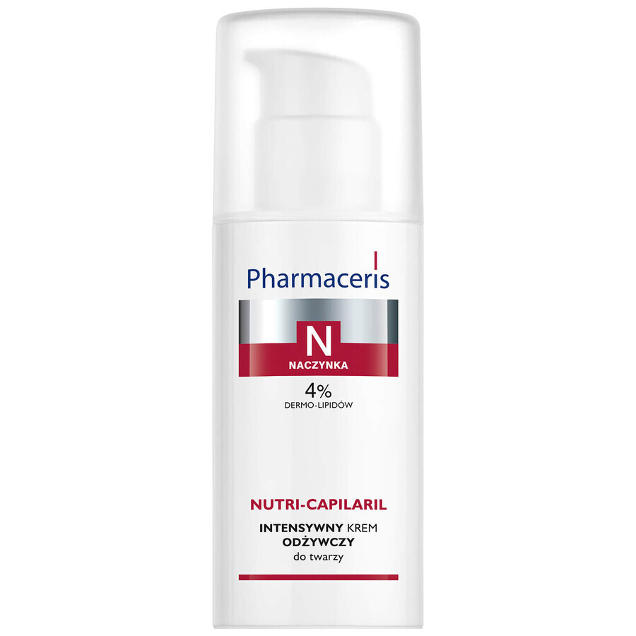 Pharmaceris N Nutri-Capilaril, intensive nourishing face cream, 50 ml + vitamin C concentrate 1200 mg, strengthens and smoothes, 5 ml free of charge