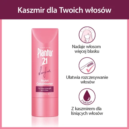 Plantur 21 Nutri-Conditioner cheveux longs, conditionneur avec caféine pour cheveux longs, 175 ml