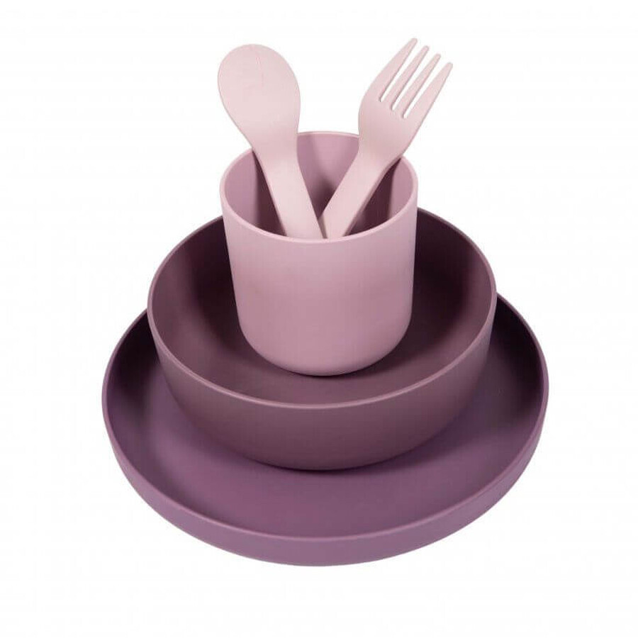 Bo Jungle Tafelset, roze 5-delig