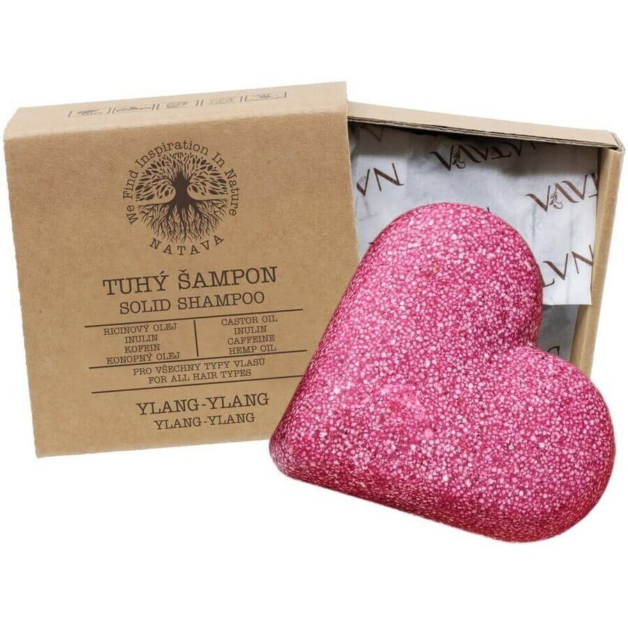 Natava Ylang-Ylang solid shampoo - heart 85 g