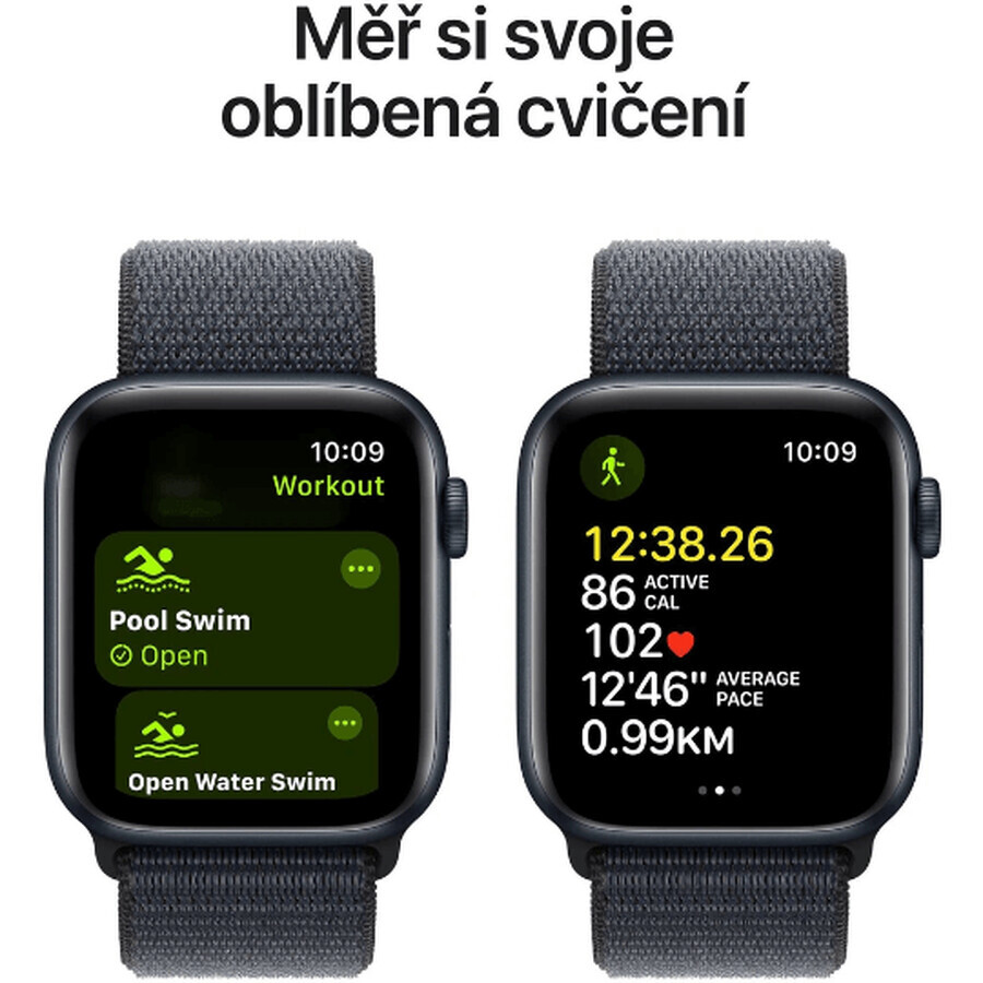 Apple Watch SE GPS GPS 40mm Midnight Aluminum Case with Sport Ink Buckle