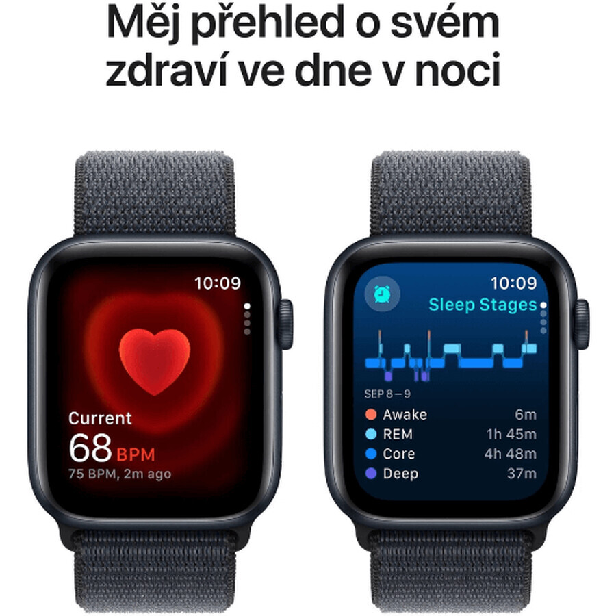 Apple Watch SE GPS GPS 40mm Midnight Aluminum Case with Sport Ink Buckle