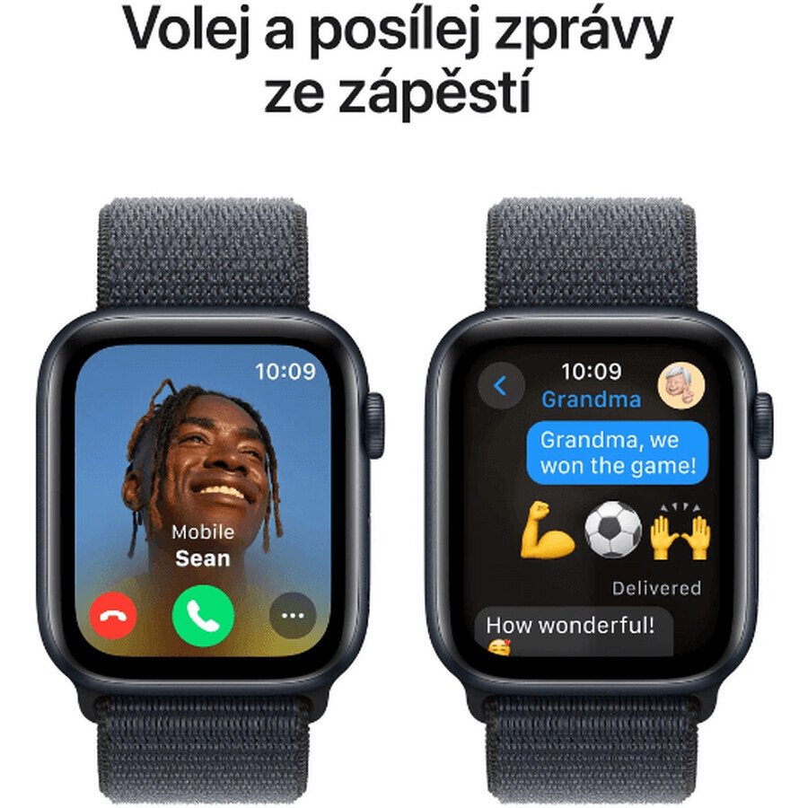 Apple Watch SE GPS GPS 40mm Midnight Aluminum Case with Sport Ink Buckle