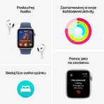 Apple Watch SE GPS GPS 40mm Midnight Aluminum Case with Sport Ink Buckle